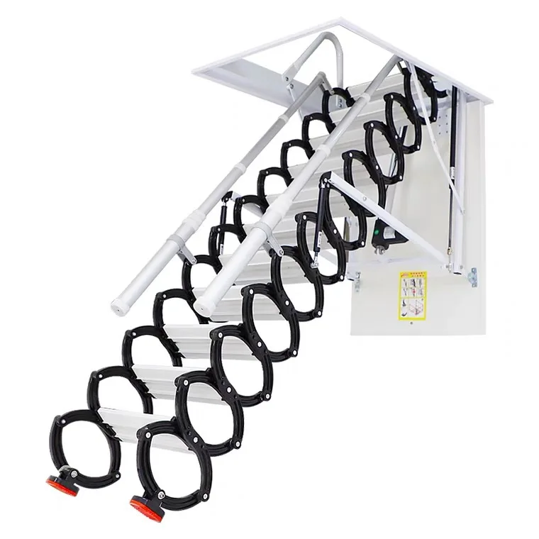 Attic Extension Ladder Household Indoor Elevator Ladder Invisible Ladder Electric Extension Stairs Folding Stairs Metal Chinese