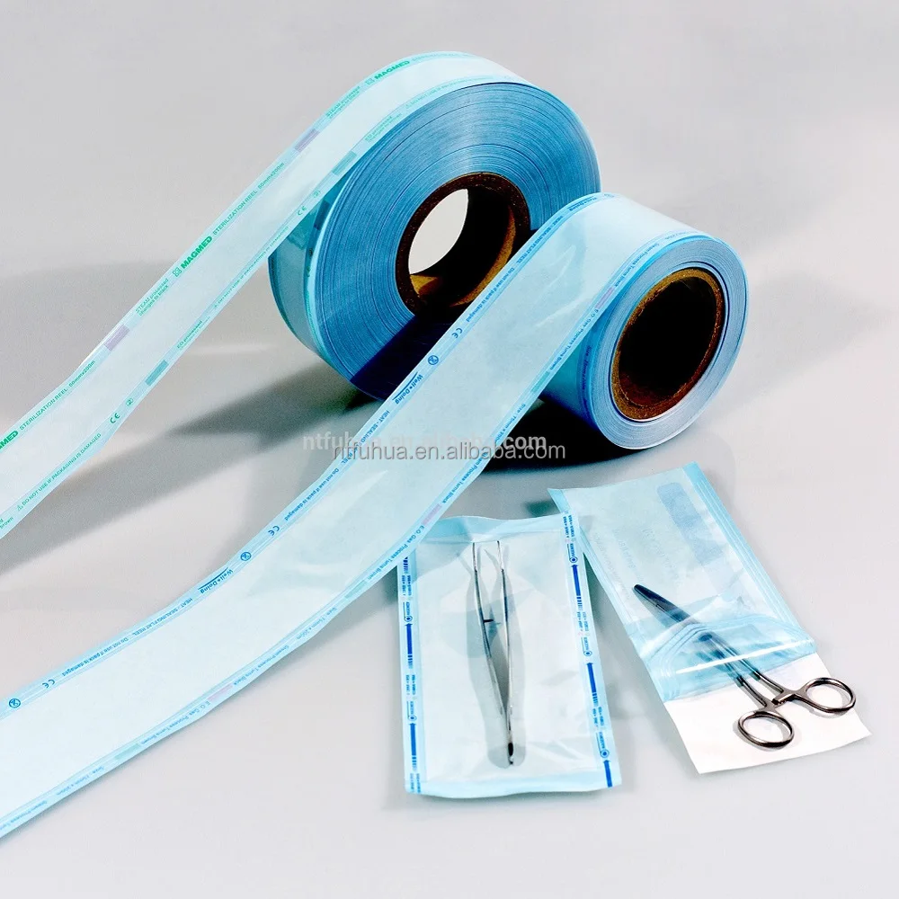 Medical Sterilization Packaging Pouch with Autoclave Steam EO  Formaldehyde Sterilization Indicator OEM Factory