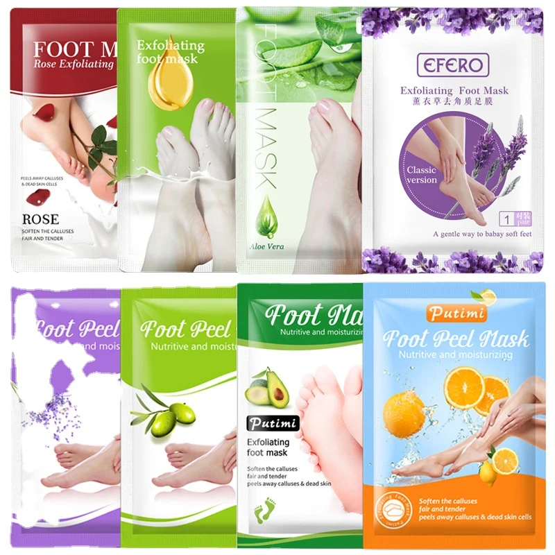 
Floral Fruit Peel Off Mask Exfoliating Peeling Foot Mask 