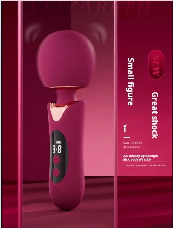 Big Head Av Style Stick Touch Screen Control Massager Silicone Usb Clitoris Orgasm Magic Stick Vibrator Adult Av Vibrator