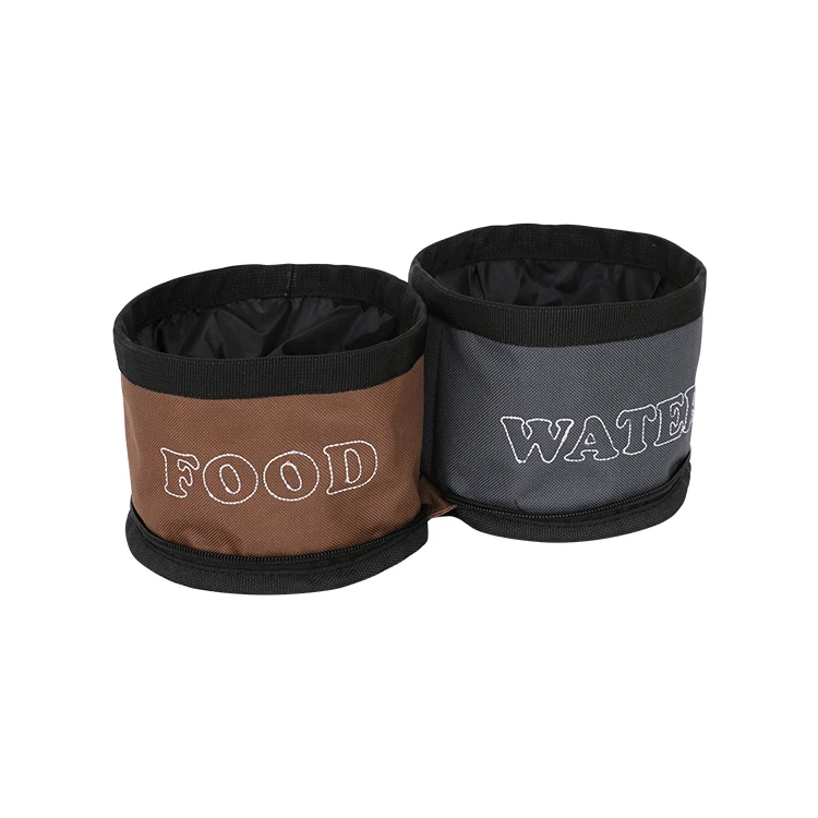 Популярный открытый портативный Оксфорд складной pet лечить обучение чехол собака путешествия чаша с пряжкой.