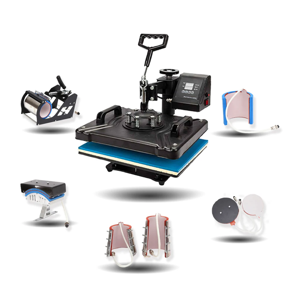 Alwwin 29x38 cm heating board 5 in 1 transfer printing hoodie T shirt vinyl mug plate hats 38*29 cm rotary heat press machines