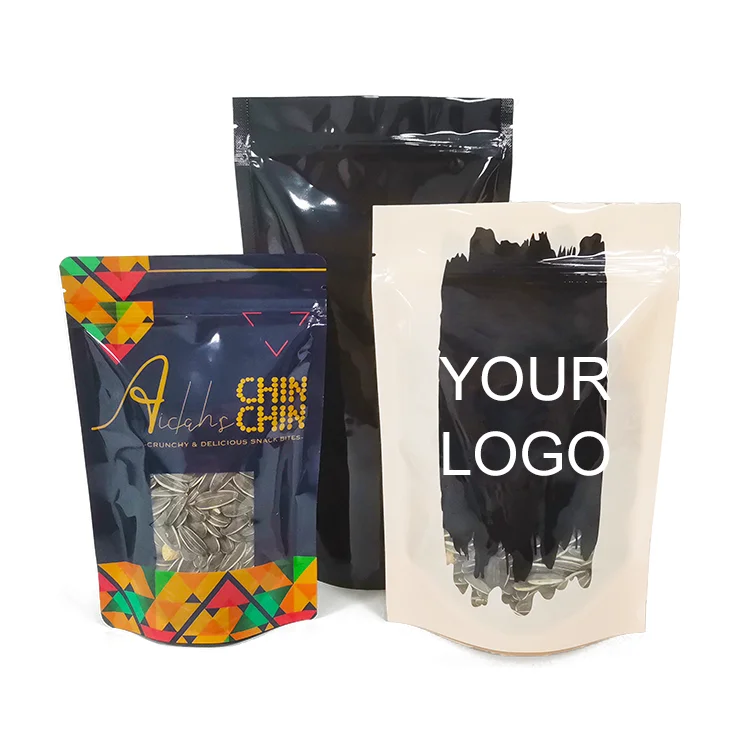 Custom Airtight Aluminum Foil Laminated Plastic Packaging Smell Proof Bags Small Zipper Tea Package Bag Plastic Pouch