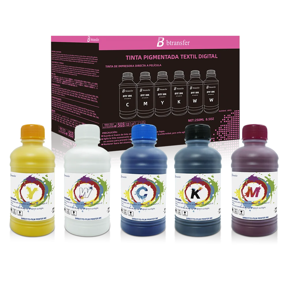 Wholesales Best dtf ink 1000ml 500ml 250ml Used For L805 L1800 P800 4720 I3200 Xp600 dtf Pigment ink Manufacturer