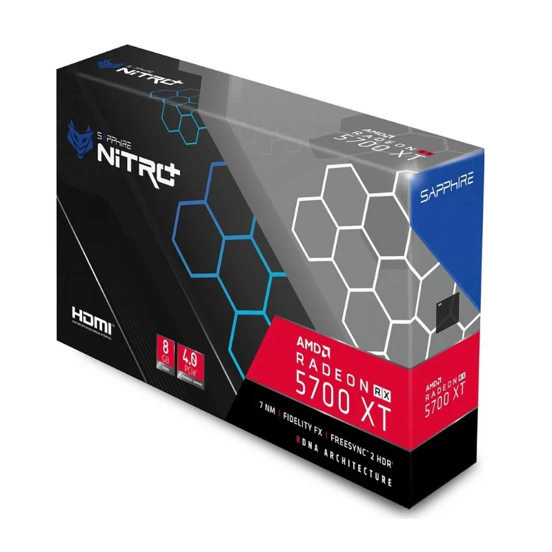 Used Sapphire Radeon RX 5700 XT 8GD6 256bit Computer Gaming Graphics Card Platinum Edition OC High-End PCI Video Card