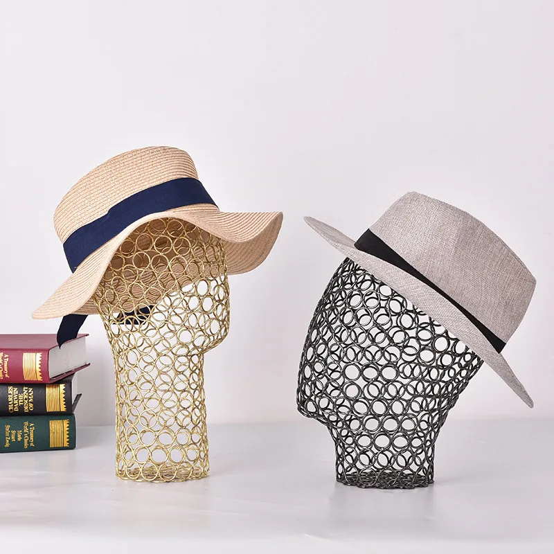 wholesale wig hat scarf display metal wire female male mannequin head