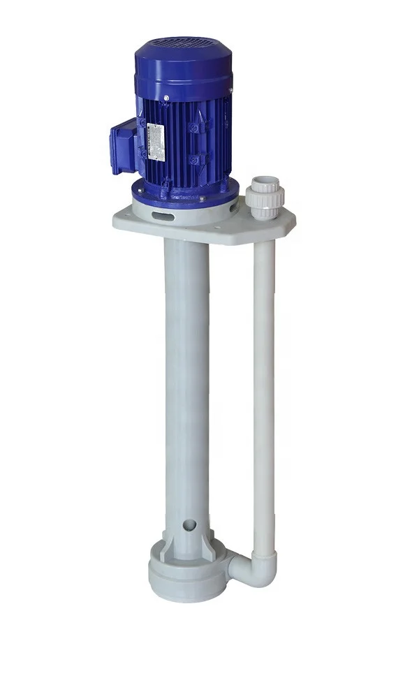 FRPP/ PVDF Material Plastic Acid and Alkali Resistant Centrifugal Chemical Vertical Pump