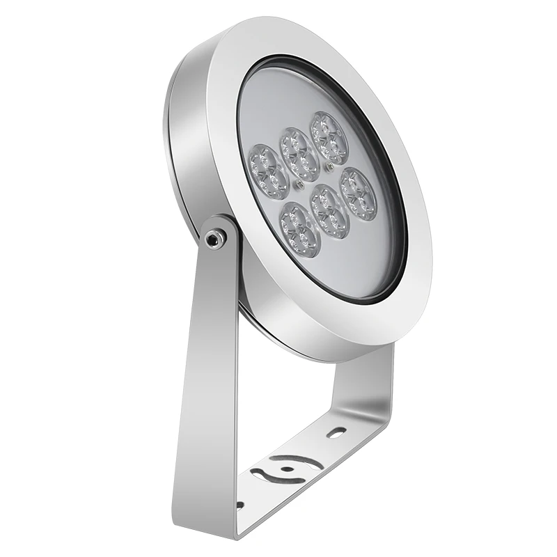 316L Stainless Steel Salt water resistant dmx fountain light IP68 waterproof 36W/24W  LED Underwater lights for Swimming Pool