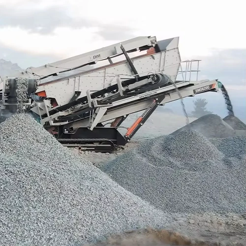 DM high quality high capacity stone crusher plant set crushing machine track crusher price