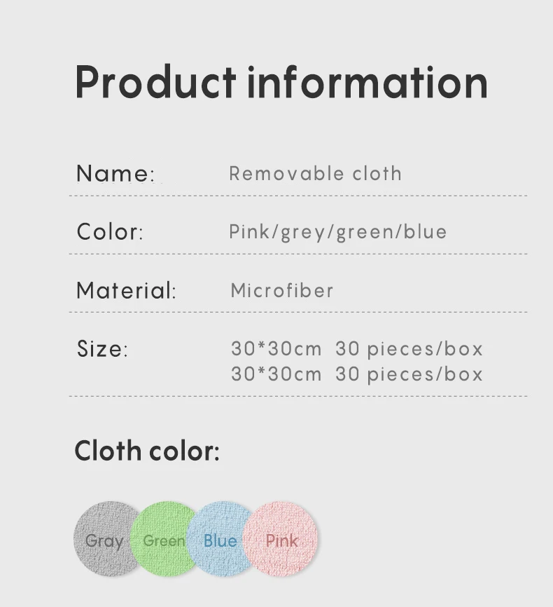 Strong Absorption Quick Dry Customizable Microfiber Cleaning Cloth Disposable Rags Reusable Lint Free Towel with Dispenser Box