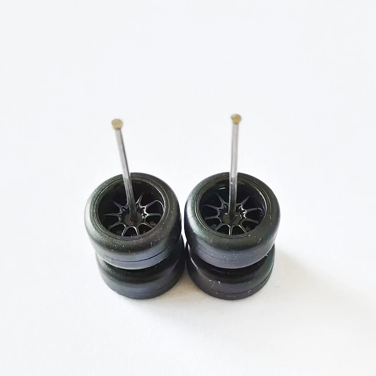 1/64 Alloy Car Wheels 10.8mm 11.2mm BBS ADVAN CE28 JDM Rubber Tires for 1:64 Mini Toy Car Model Hot Wheel/Matchbox/Domeka/Tomy