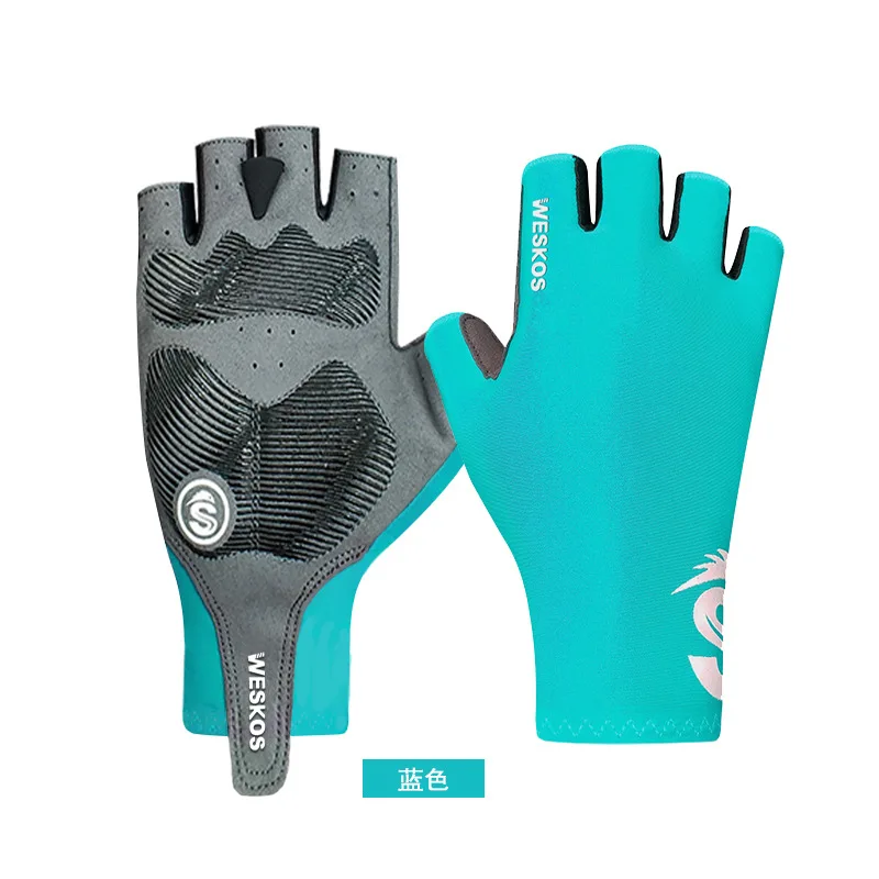 Outdoor sports summer bicycle riding sunscreen half-finger gloves breathable non-slip anti-shock mountain bike spot wholesale