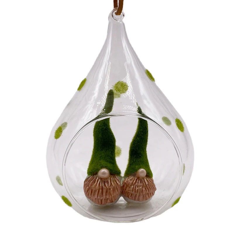 Wholesale Hanging 100mm Glass Ball Terrarium Hand blown Clear Glass Ball with Opening Mouth
