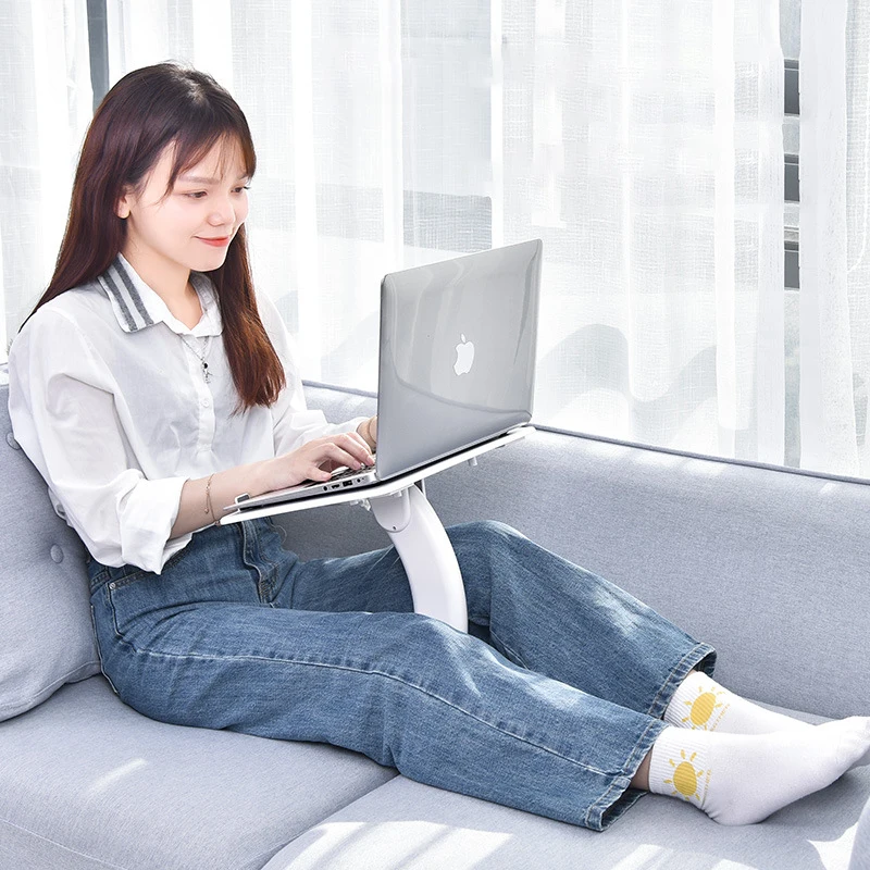 Folding Table Multifunctional Study Desk Height Increase Laptop Stand