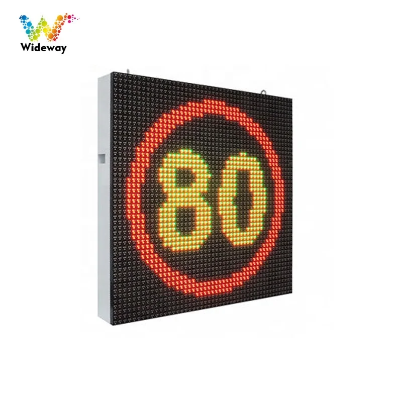 P8 P10 truck mounted LED outdoor display hanging fixed variable message sign vms LED traffic speed limit display