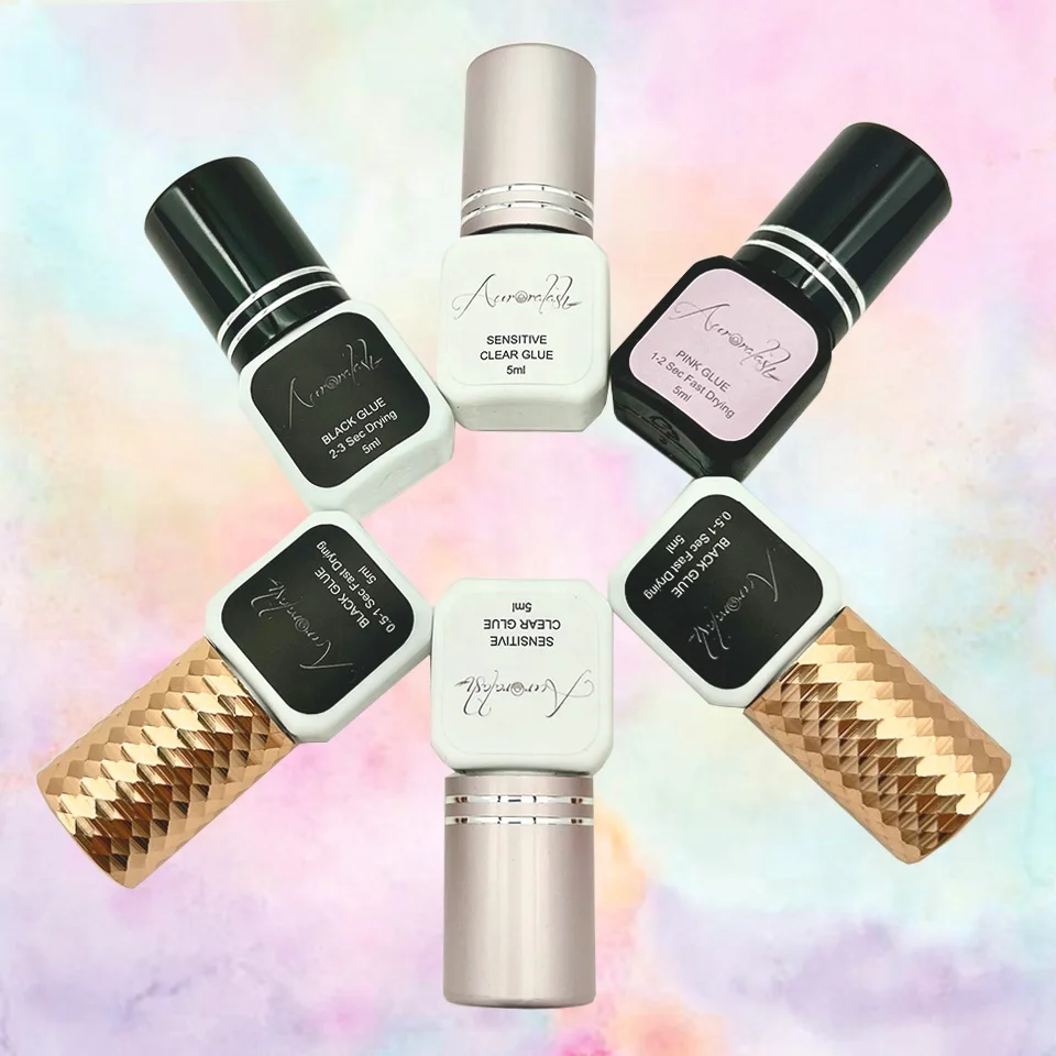 0.5s Individual EGM Eyelash Extensions Glue 5ml eyelash glue fast dry long lasting oil free waterproof eyelash extension glue