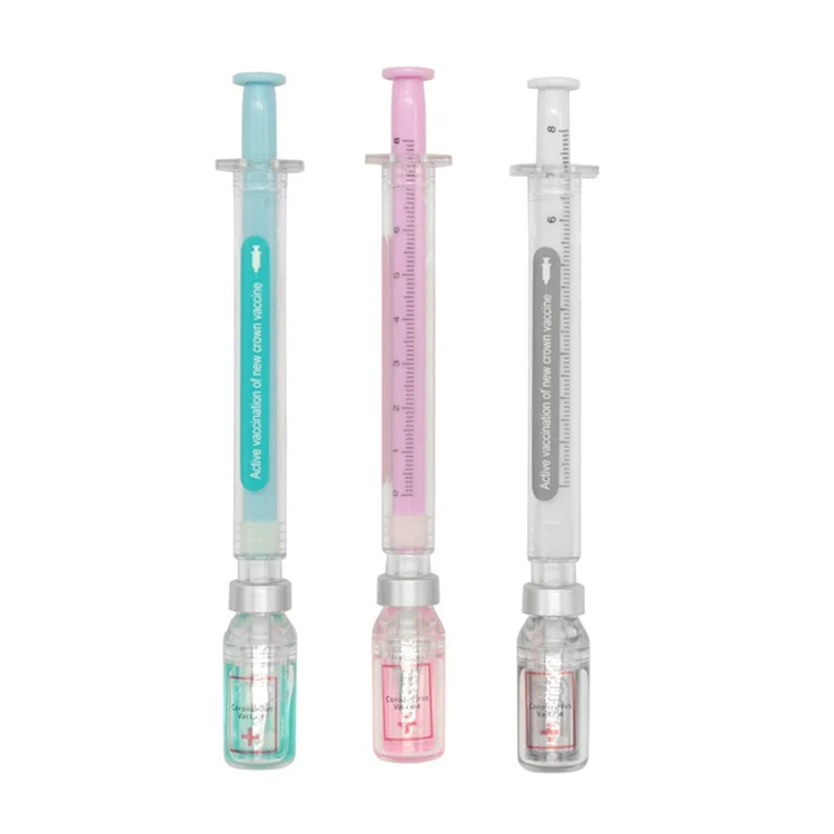 Liquid Syringe Injector Shape Gel Pen School Cute Unique Pen For Student Writing Stationery Office Supplies