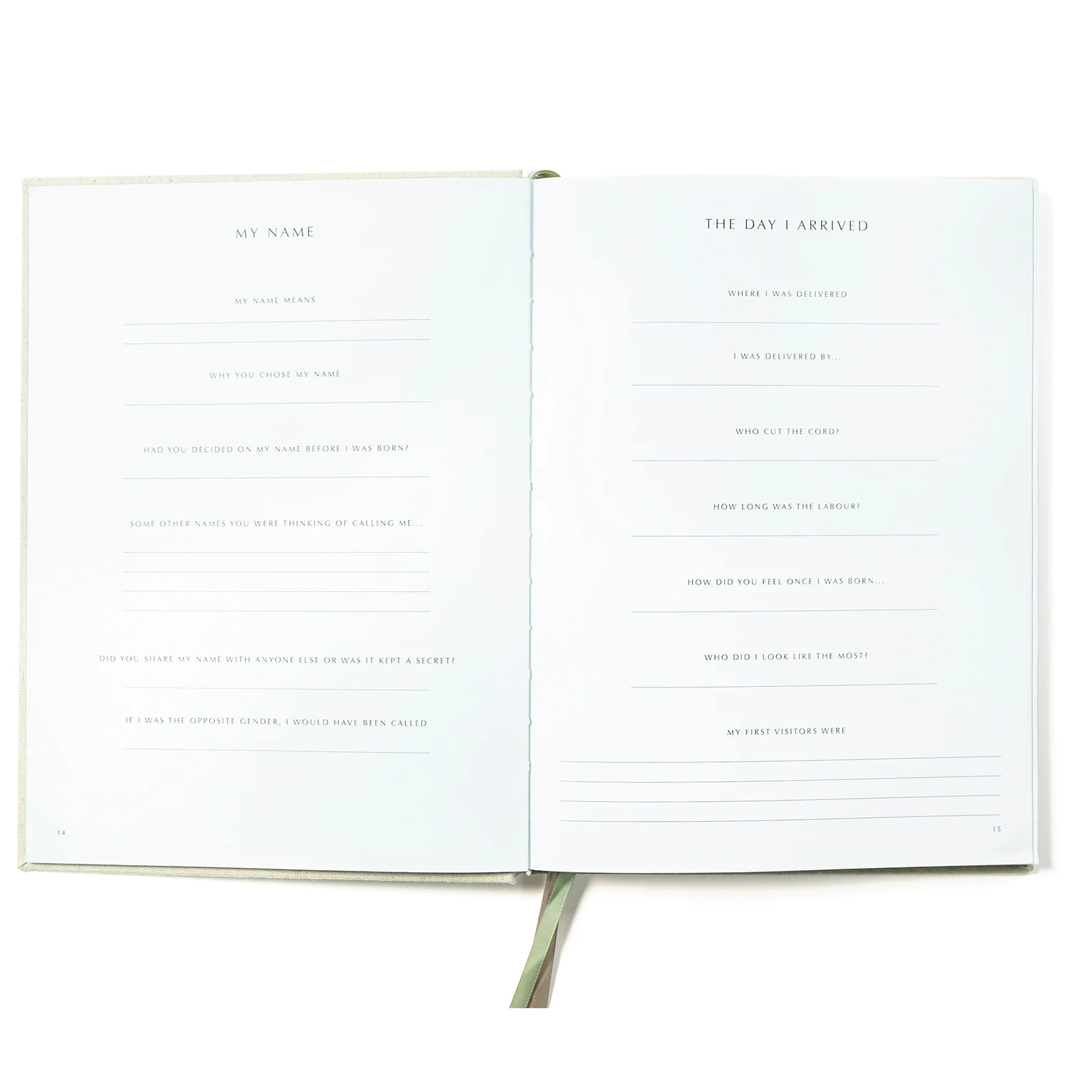 2024 Custom Printing Baby Memory Book Linen Keepsake Gift Prenatal Diary Hardcover Planner Pregnancy Daily Life Note Books