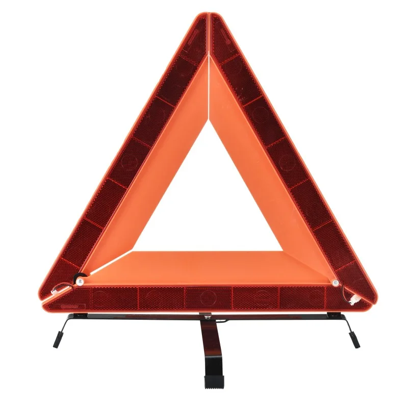 High brightness LED Reflective traffic safety road triangle light flashing emergency warning triangle for vehicle