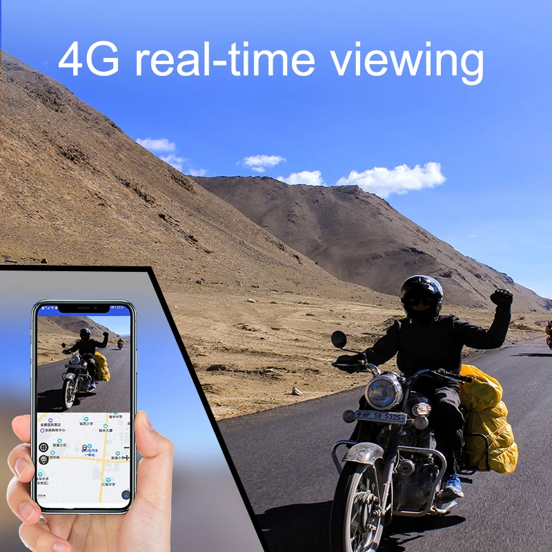 4G Motorcycle DVR Dash Camera Waterproof WiFi Dual HD 1080P FHD Front Rear View Motorcycle Camera GPS Recorder Remote monitoring