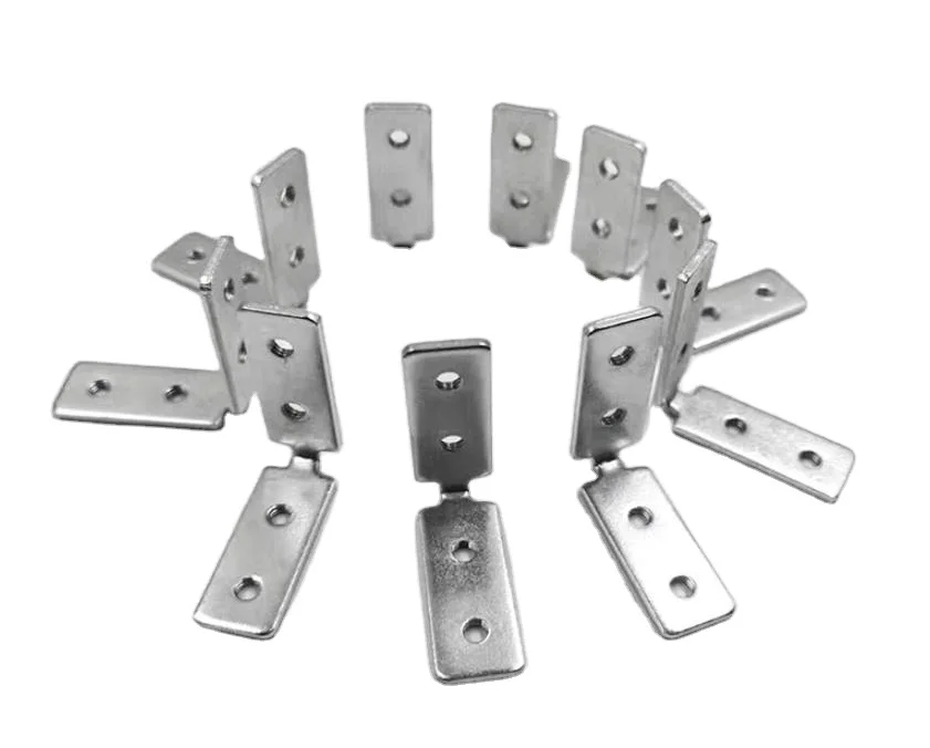 Customized Hardware Stamping Accessories coating hardware stamping parts metal fabrication L- bracket for support wood connector