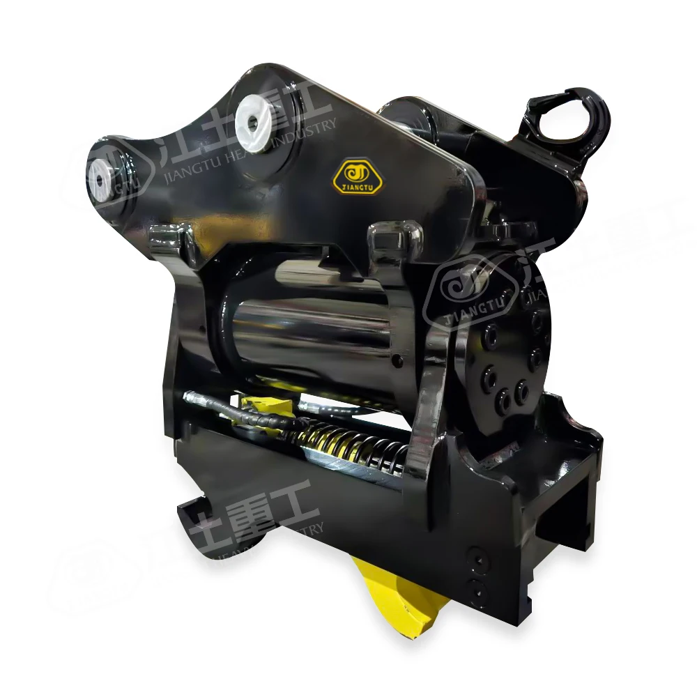 Hydraulic double locking quick hitch coupler tilting hitch for excavators