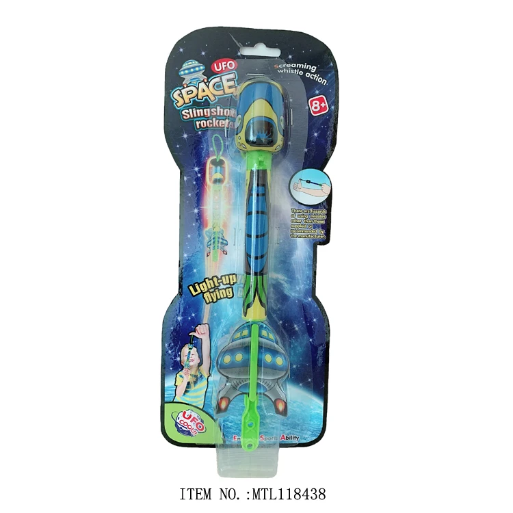 Amazon New Outdoor EVA Foam Rocket Launcher For Kids Rocket Toys For Child pedal model rocke