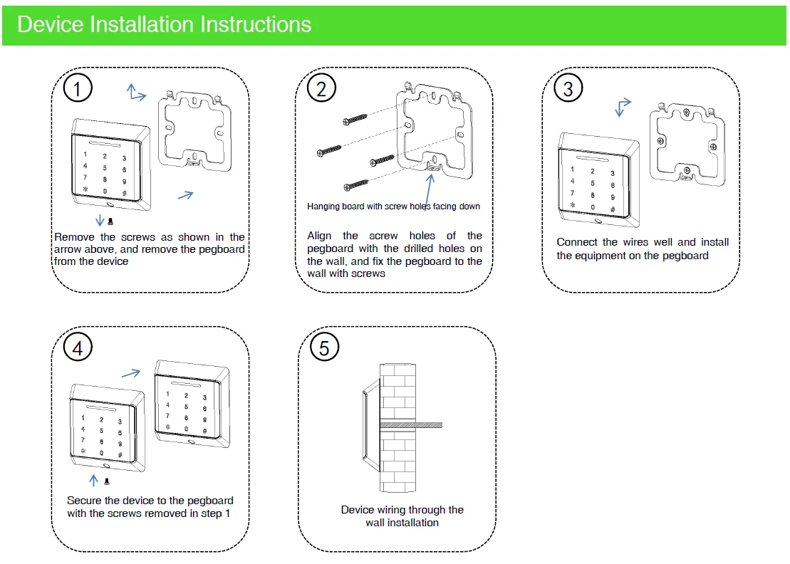 ZR502EM RFID Keypad Reader Support LF ID125KHz & 13.56MHz ISO14443A Card Both Frequency For Access Control With WG26/34 Output