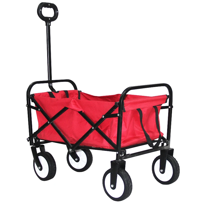 camping trolley folding trolley 4-wheeled camping foldable cart hand carts for Beach outdoor garden