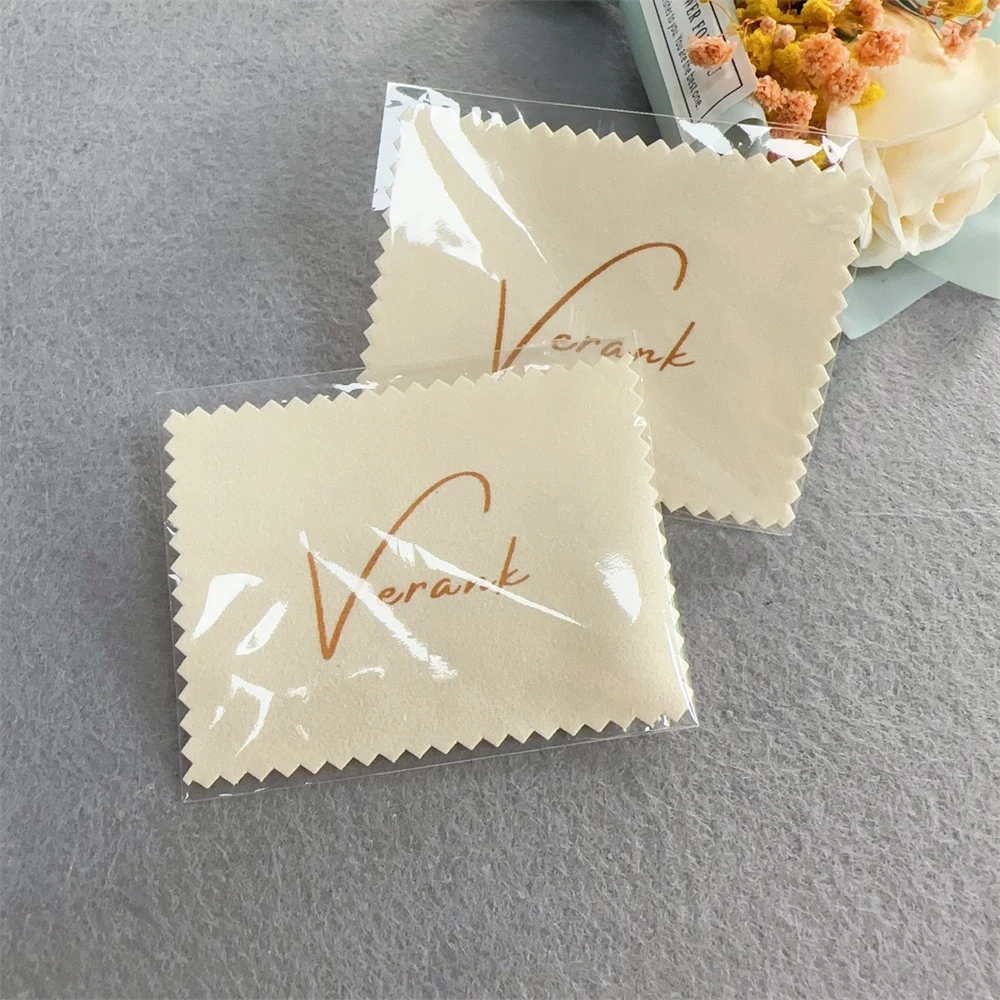 Custom Microfiber Sterling Silver Gold Brass Watch Jewelry Cleaner Cloth Cleaning Cloth Polishing Cloth For Jewelry With Logo