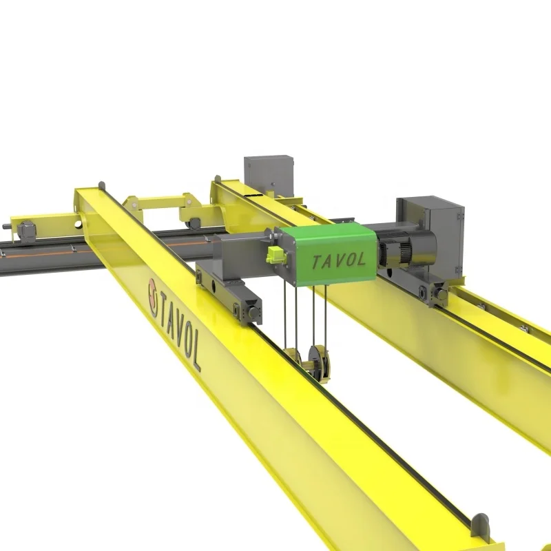 Euro Type Double Girder Overhead Travelling Crane 5 ton 10 ton 15 ton for Machine Maintenance