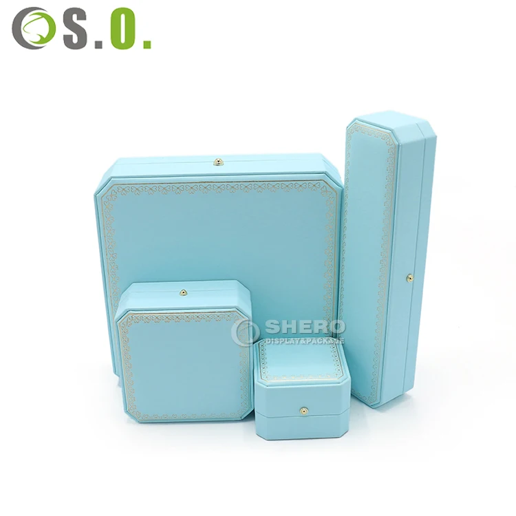 Luxury Jewelry Box Microfibre Ring Box Accept Customer Logo Round Concern Jewellery Ring Box