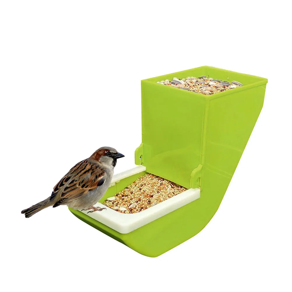 
Bird Feeder Durable Lightweight Seed Catcher Tray Hanging Food Dish Cup Cage for Small Medium Birds 