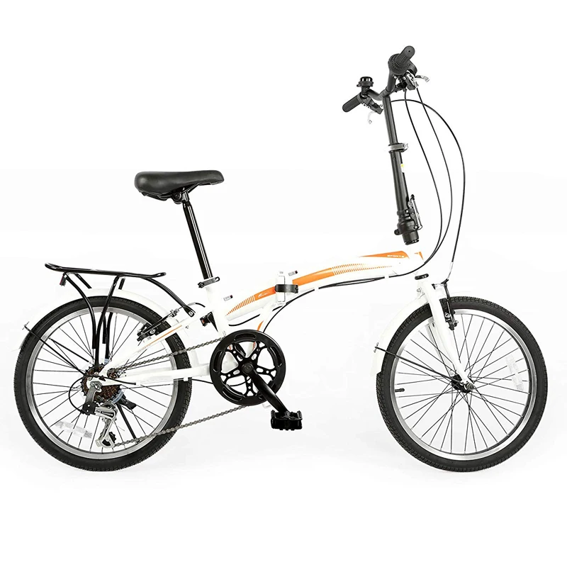 Wholesale ready stock steel frame 7 speed foldable city 20 inch folding bike for aduls