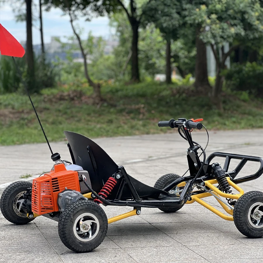 Kid Mini Suspension Handlebar 63cc Outdoor Sport Go Kart Sand Cross Through Go Kart