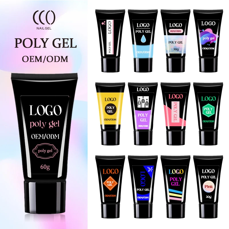 CCO Factory Hot Sales Professional Manufacturer Free Sample Acrylic Poly Gel Nail  Hard Gel Build Tube