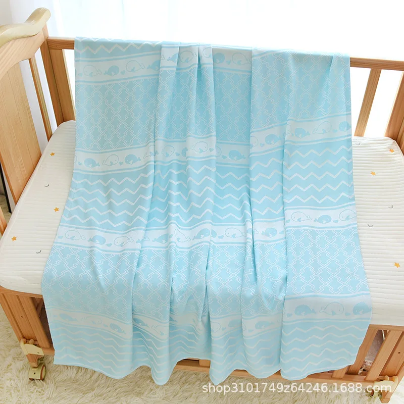 100% Bamboo Fiber Summer Cool Blanket Children Bamboo Cover Blanket Adult Ice Silk Cover Bed Sheet for Summer Office Nap Blanket