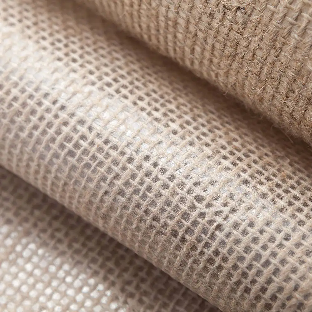 Natural Environment Decoration Bag Jute Sack Cloth Cotton Hessian Fabric Hemp Jute Roll With Fabric Handle