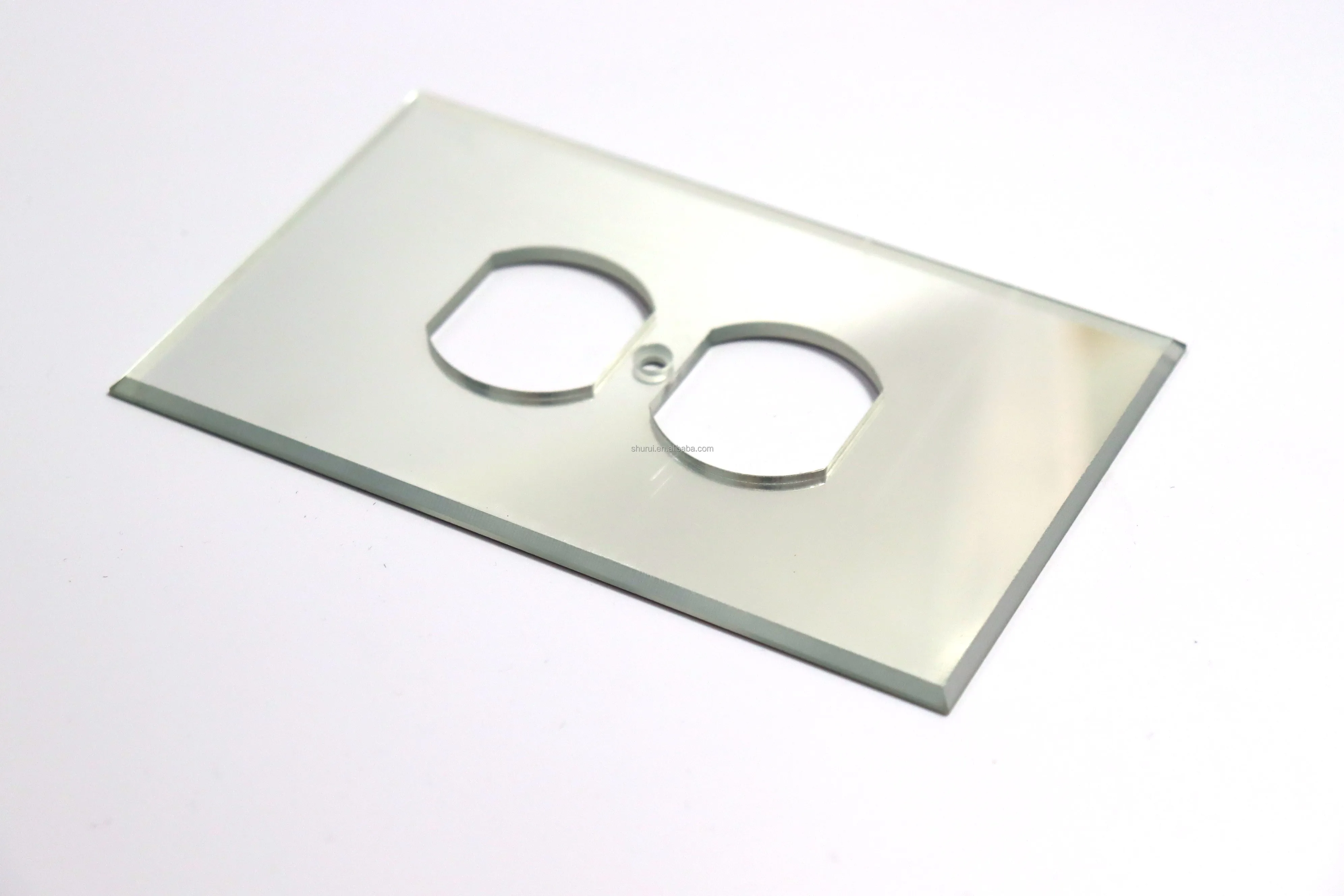 FHC Clear Single Duplex Plug Acrylic Mirror Plates