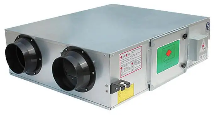 Ceiling mounted hrv heat recovery fresh air ventilator