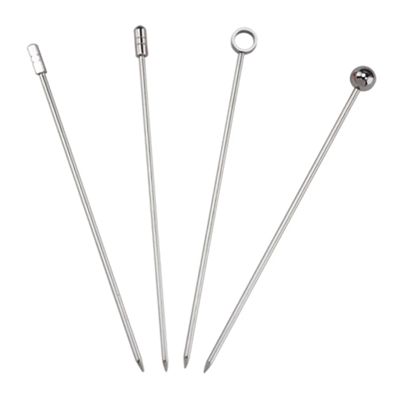 Wholesale Cocktail Picks Stainless Steel Fruit Picks Martini Picks