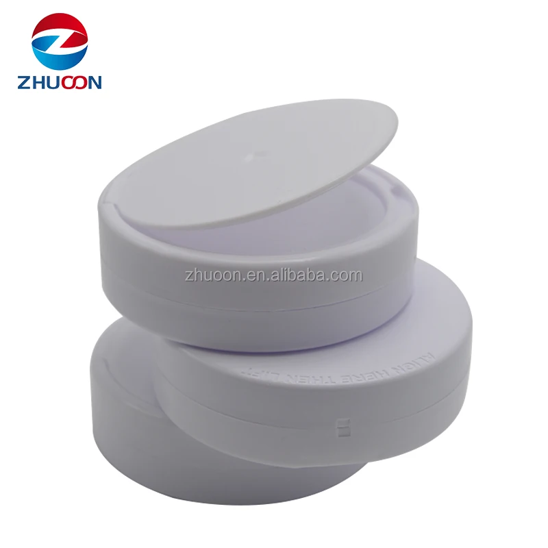 Professional China manufacturer all kinds of food plastic disposable white black clear snus cans