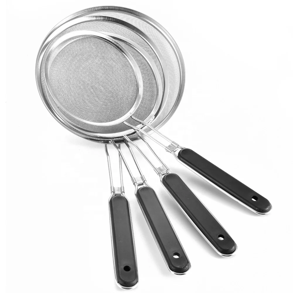 Filter Scoop Multi-functional Kitchen Strainer  Oil Mesh Colander Stainless Steel Skimmer Mesh Strainer