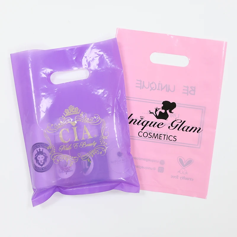 Custom thank you plastic bag for clothing packaging heavy duty white plastic bag small size plastic shopping bag