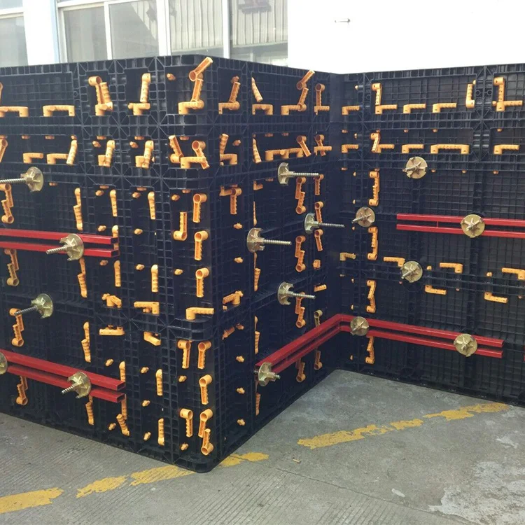 construction building materials, plastic mould concrete, plastic formwork