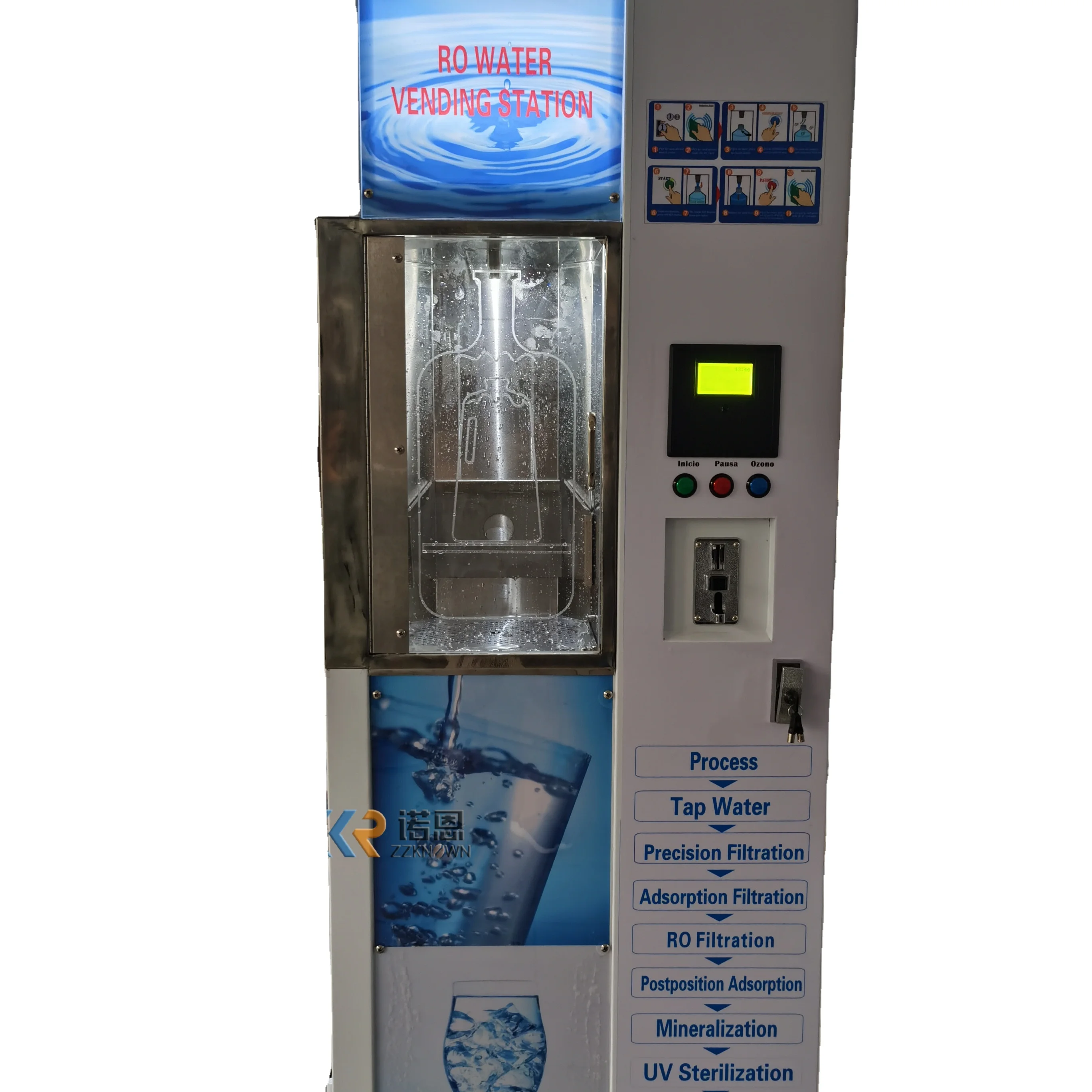2024 Water Vending Machine with RO System Filter and Front Door Open Design Easy Install water vending machine