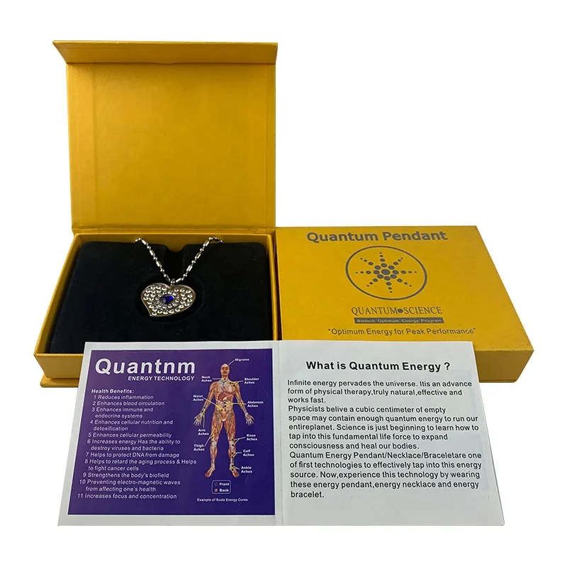 
Health care silver jewelry quantum pendant bio quantum energy pendant quantum necklace scalar energy with negative ion with OEM 