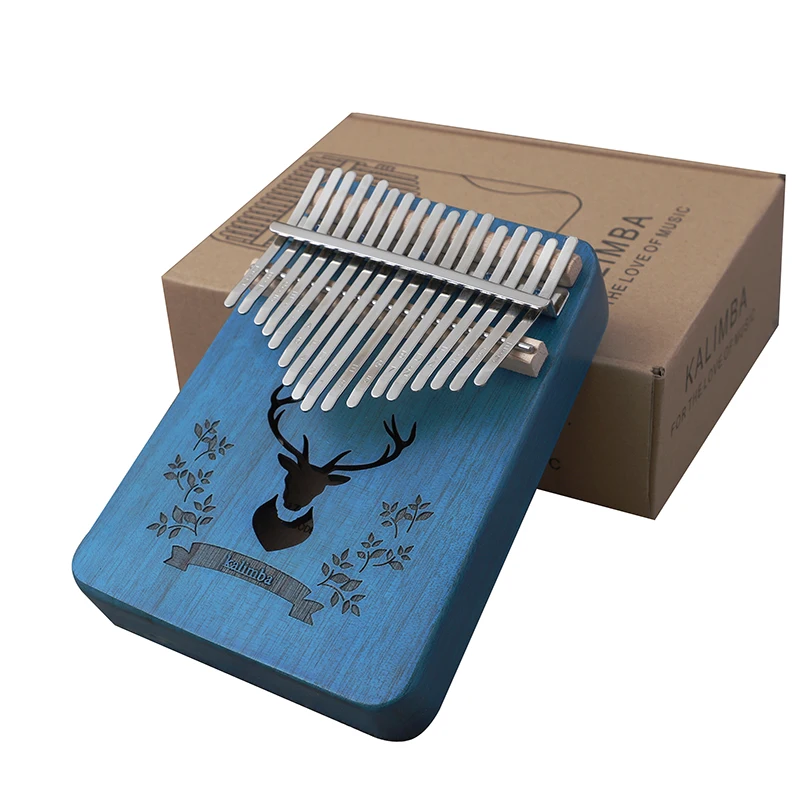 Popular Funny Play Kalimba Thumb Piano Mini Finger Piano Wooden Musical Instrument 17 Keys with High Quality