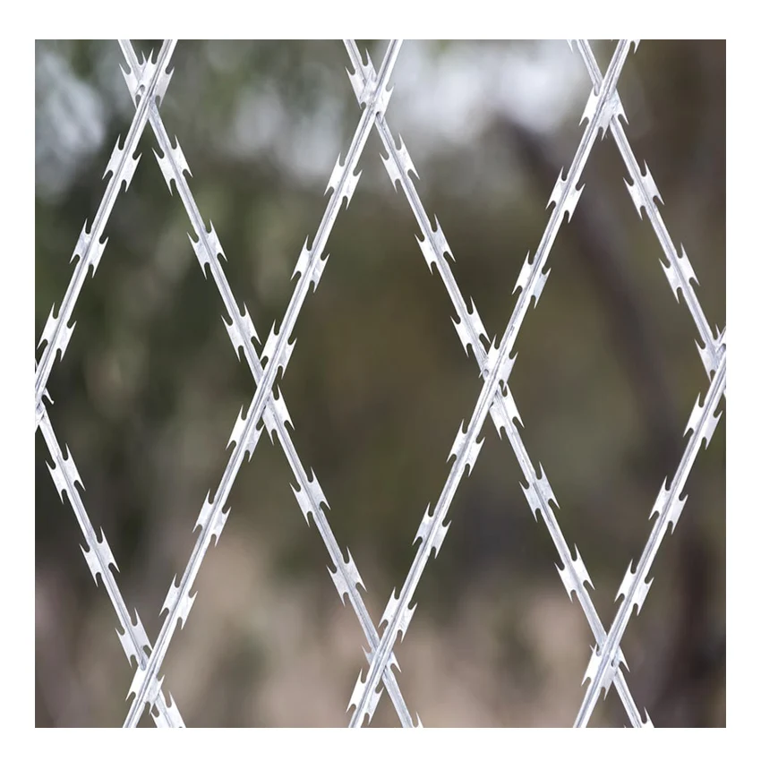 diamond razor wire mesh fence razor barbed wire mesh fence panel concertina spiral razor barbed wire mesh fence
