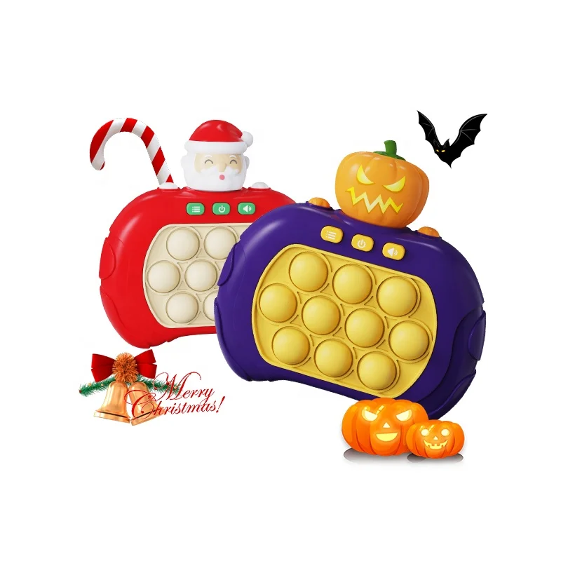 Hot Sales Vivid Pumpkin Fidget Toy Children Decompression Toys Halloween Pop Game for Kids Educational Gifts